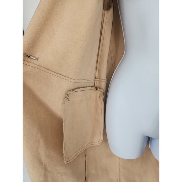 BlankNYC Plaid Button Front Longline Coat Gray Check Women’s Size XS - Picture 9 of 13